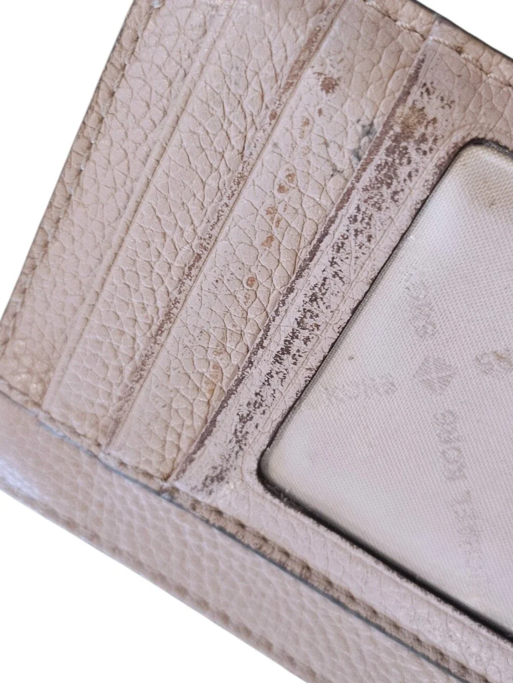 Michael Kors Pale Pink Leather Zip Card Holder with Gold Hardware